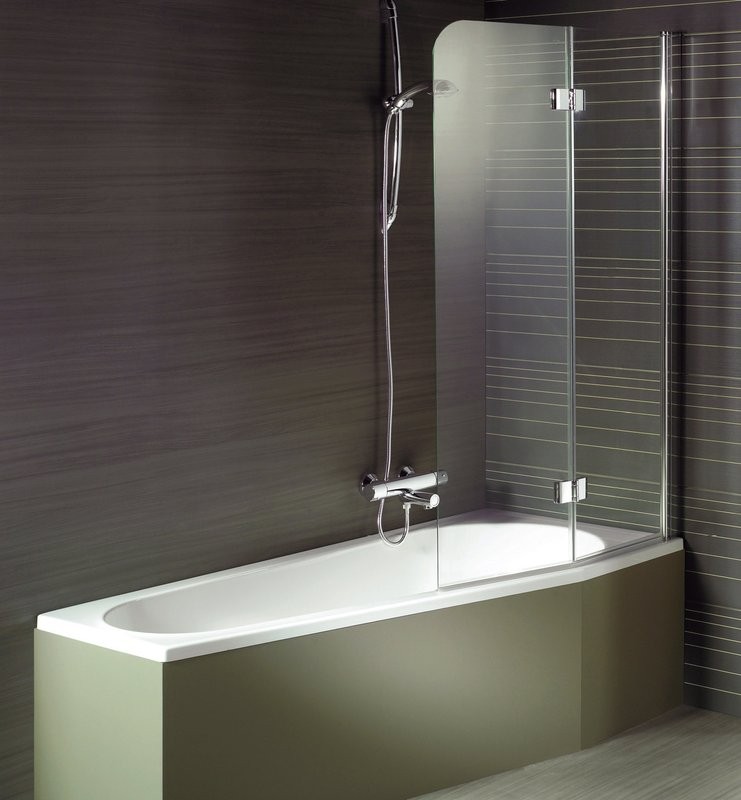 Акриловая ванна Riho Delta L 160x80 см, угловая, левая, пристенная, белая, пятиугольная, на ножках, со сливом-переливом