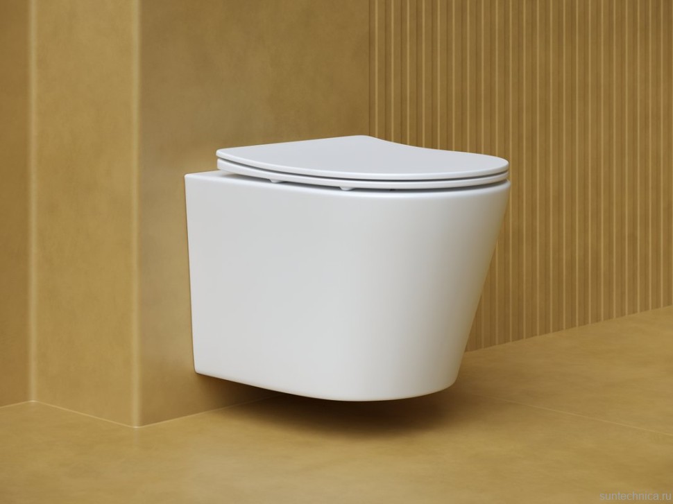 Комплект Унитаз подвесной Ceramicanova Balearica Rimless CN6000MW белый матовый + Инсталляция EWRIKA ProLT 0026-2020 + Кнопка 0041 хром