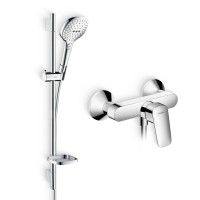 Душевой комплект Смеситель для душа Hansgrohe Logis 71600000 + Гарнитур Raindance Select E 120 26620000