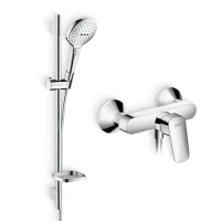 Душевой комплект Смеситель для душа Hansgrohe Logis 71600000 + Гарнитур Raindance Select E 120 26620000