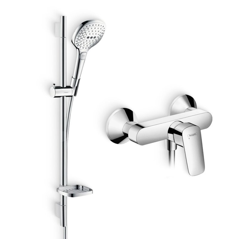 Душевой комплект Смеситель для душа Hansgrohe Logis 71600000 + Гарнитур Raindance Select E 120 26620000