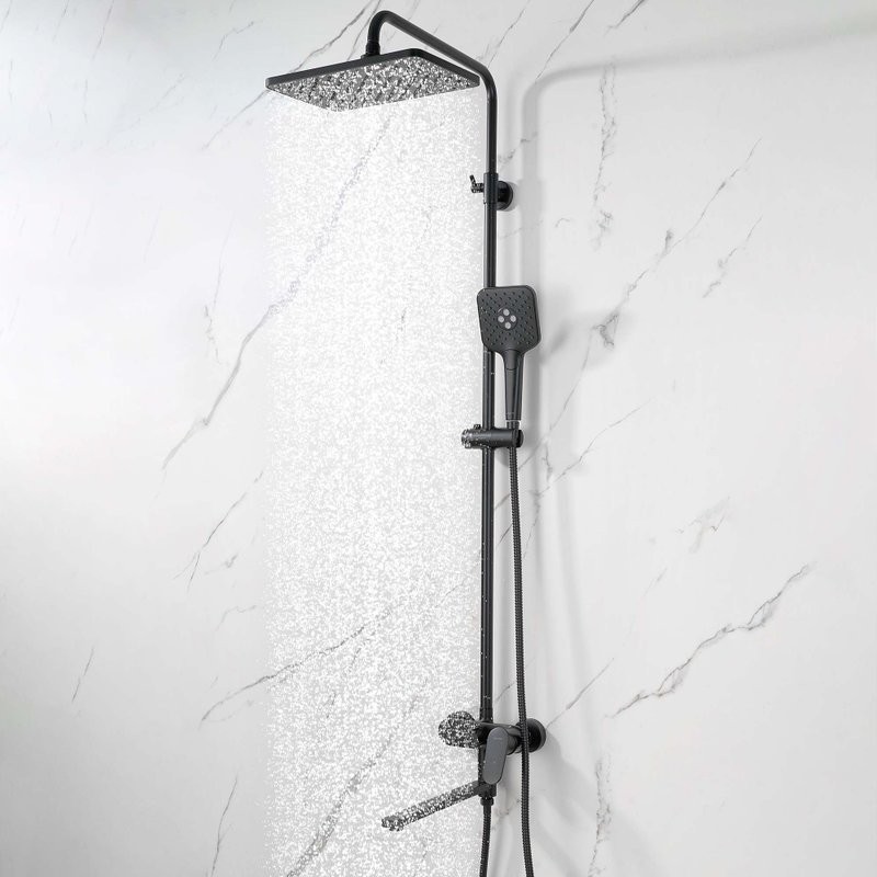 Душевая стойка AQUATEK Ника AQ2840MB черный матовый