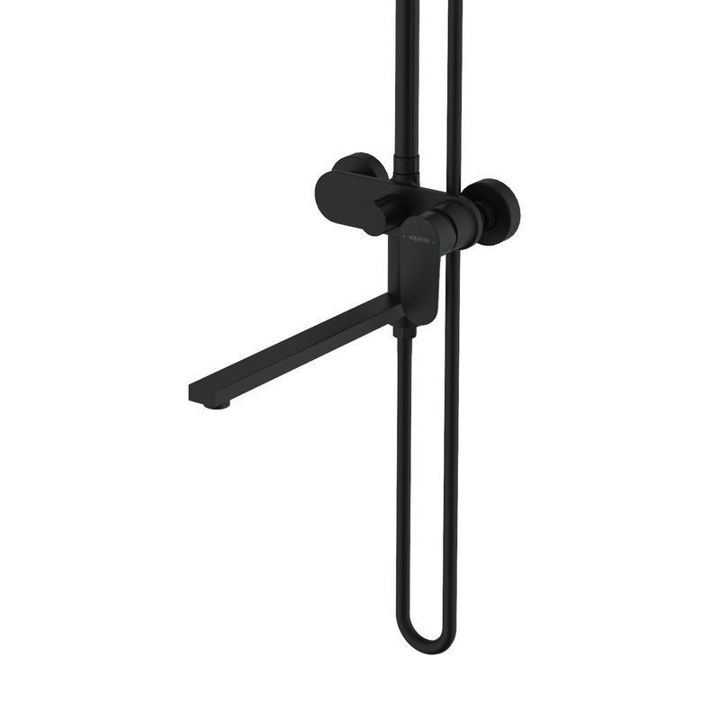 Душевая стойка AQUATEK Ника AQ2840MB черный матовый