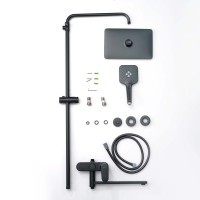 Душевая стойка AQUATEK Ника AQ2840MB черный матовый