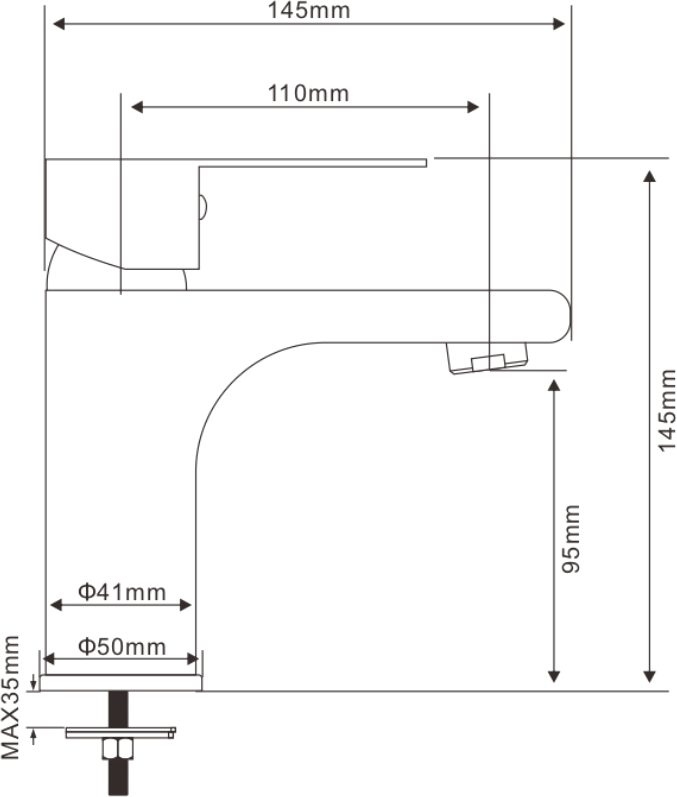 Смеситель для раковины Olive'S Canta CN18100 хром