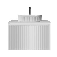 Тумба под раковину без столешницы Grossman Кристалл 80 подвесная, белый глянец