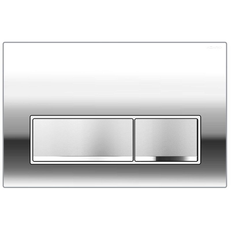 Кнопка смыва для унитаза AZARIO NEW AZ-015 пластик, цвет глянцевый хром