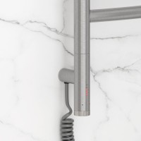 Полотенцесушитель электрический Сунержа Галант 3.1 071-6000-6050 70x55 см, подключение слева, сатин, лесенка