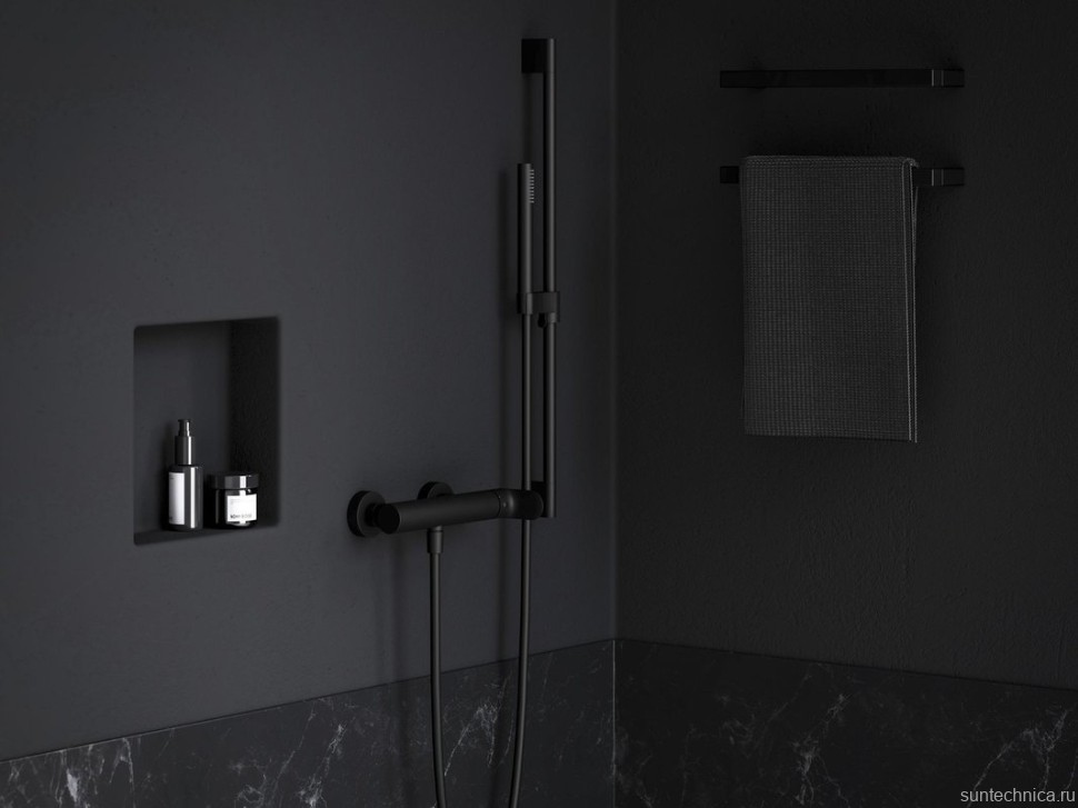 Смеситель для душа Ravak Eleganta EL 032.20BLM матовый черный