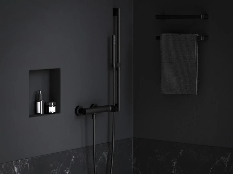Смеситель для душа Ravak Eleganta EL 032.20BLM матовый черный