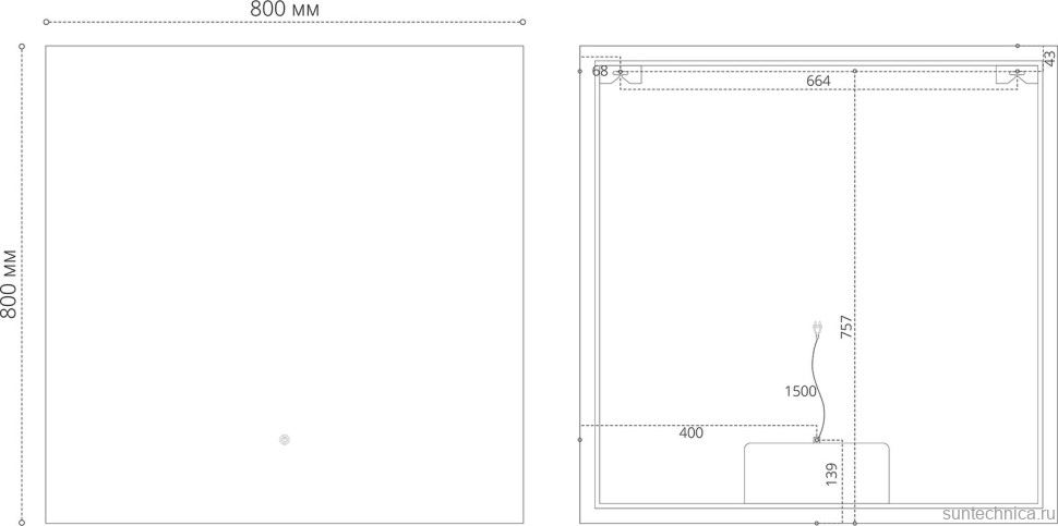 Мебель для ванной комнаты Grossman Блисс 80 матовая белая