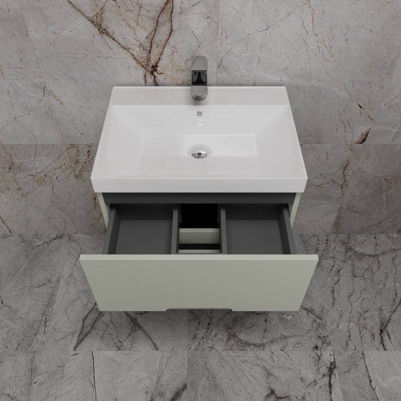 Тумба под раковину без столешницы Style Line Матис 60 напольная, олива