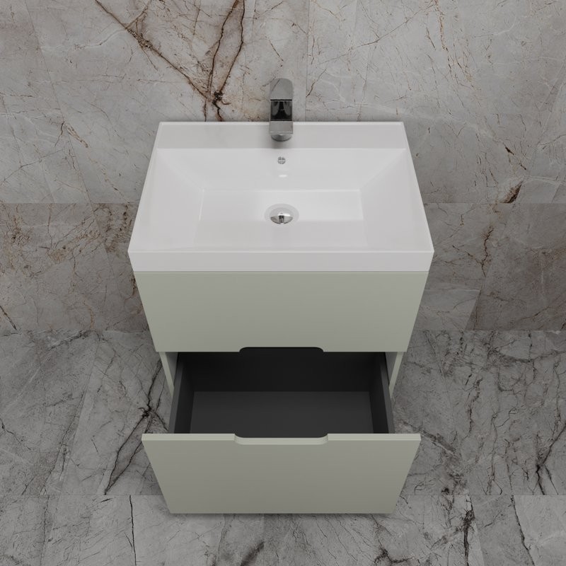 Тумба под раковину без столешницы Style Line Матис 60 напольная, олива