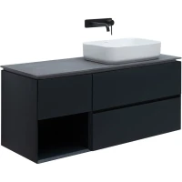 Тумба под раковину Allen Brau Infinity 120 R, подвесная, антрацит матовый