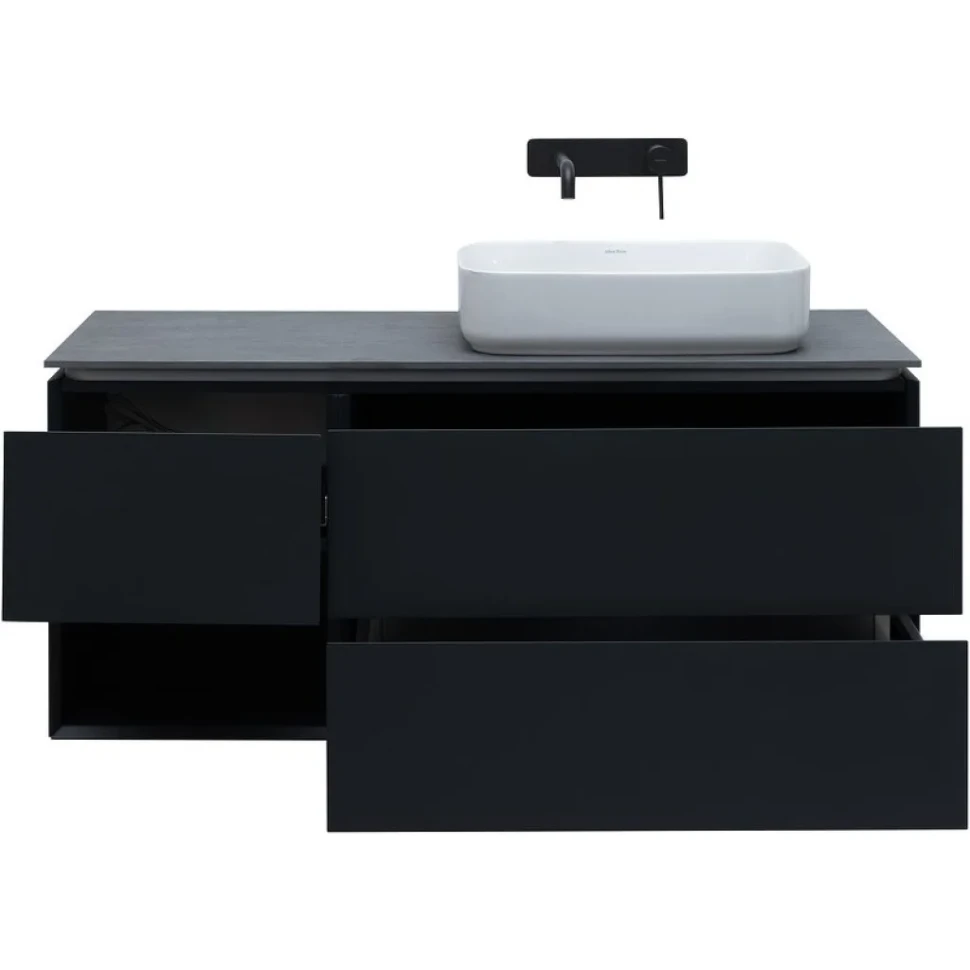 Тумба под раковину Allen Brau Infinity 120 R, подвесная, антрацит матовый