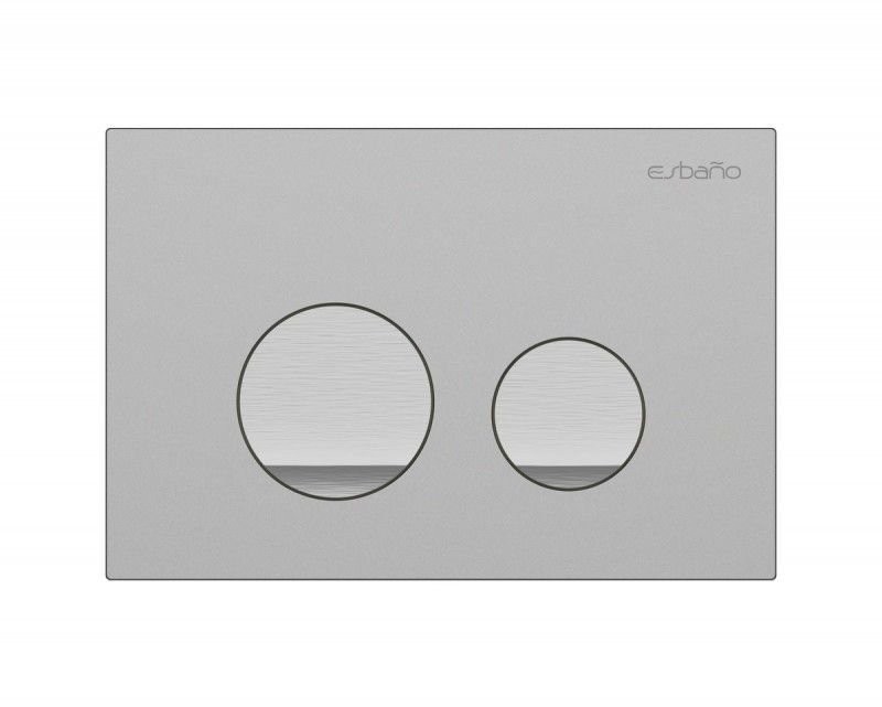 Кнопка смыва для унитаза Esbano ESINSLIM37GM АБС-пластик, цвет матовая оружейная сталь