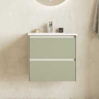 Тумба под раковину без столешницы Roca Ona Olive 60 оливковая матовая