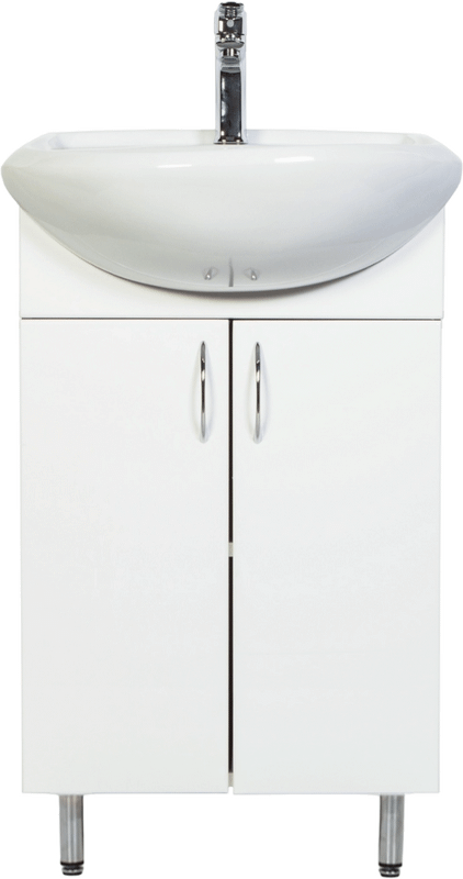 Тумба под раковину Orange Samara 45 напольная, белый глянец