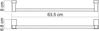 Полотенцедержатель Wasserkraft Exter K-5230