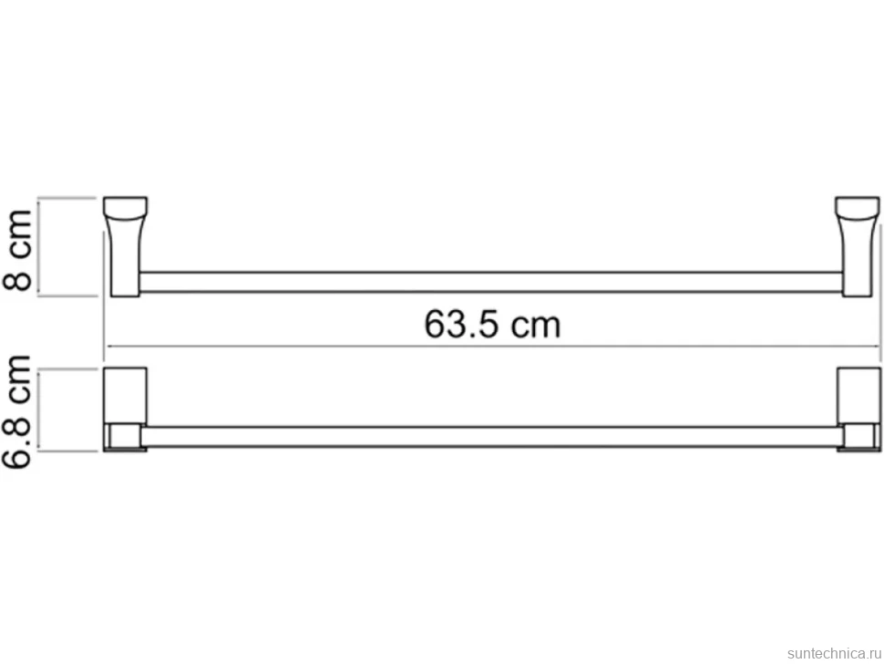 Полотенцедержатель Wasserkraft Exter K-5230