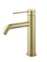 Смеситель для раковины Vincea City VBF-2C1BG брашированное золото Смеситель для раковины Vincea City VBF-2C1BG брашированное золото