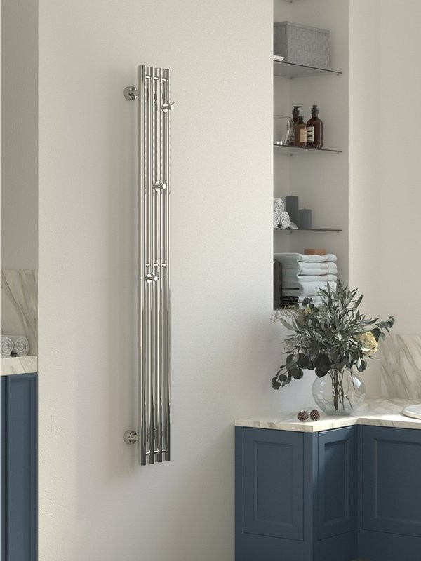 Полотенцесушитель водяной Сунержа Кантата Pro 00-0446-1515 150x20 см, глянцевый хром, I-образный