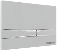 Система инсталляции для унитазов Berges Novum 040253 с кнопкой смыва, хром глянец