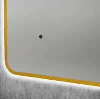 Зеркало Art&Max Siena S 60х100 золото, с LED-подсветкой, 6000К
