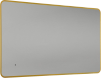 Зеркало Art&Max Siena S 60х100 золото, с LED-подсветкой, 6000К