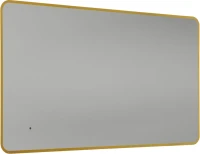 Зеркало Art&Max Siena S 60х100 золото, с LED-подсветкой, 6000К