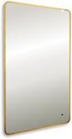 Зеркало Art&Max Siena S 60х100 золото, с LED-подсветкой, 6000К
