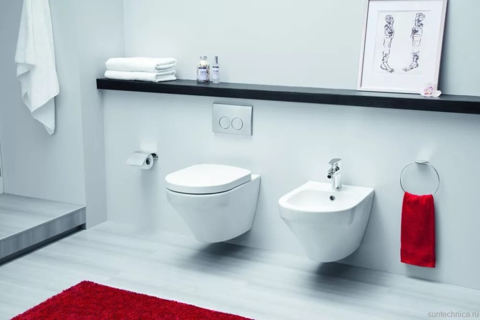 Биде подвесное AM.PM Inspire C503411WH глянцевое белое