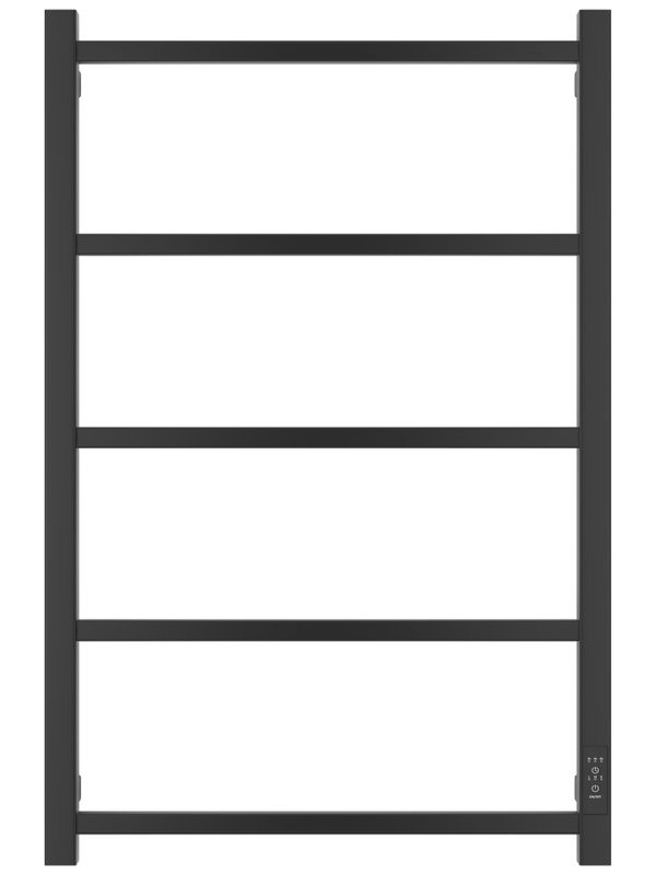 Полотенцесушитель электрический Стилье Формат 26 31526-8050 80x55 см, подключение справа, скрытое подключение справа, матовый черный, лесенка