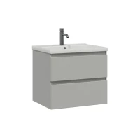 Тумба с раковиной SanStar Riana 60 подвесная, grey, раковина Миранда 60