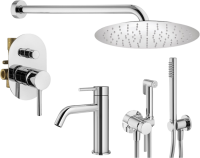 Комплект для ванной Plumberia Selection Ixo KITZXO15CR53 С ВНУТРЕННЕЙ ЧАСТЬЮ, хром