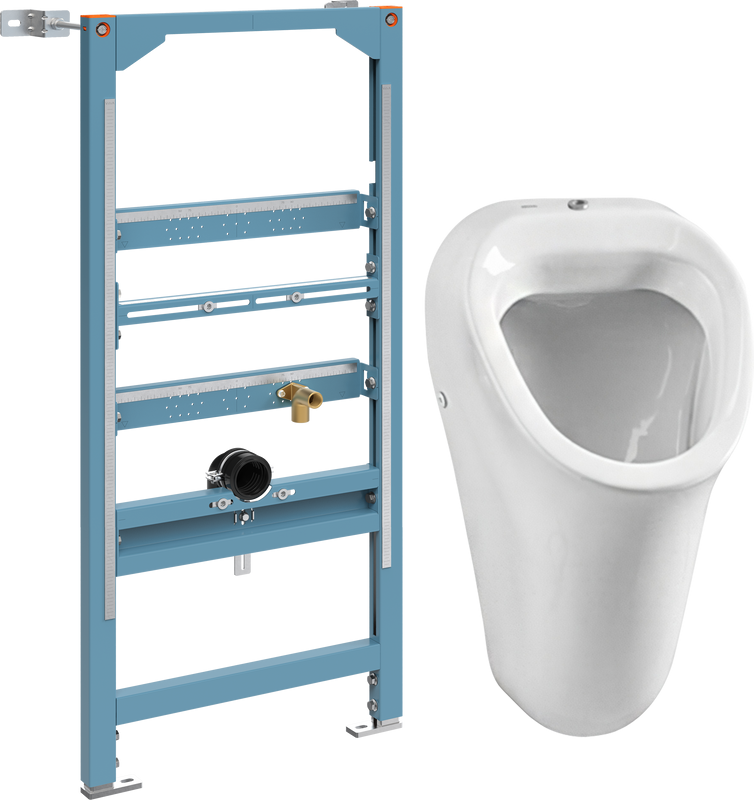 Комплект Инсталляция VitrA Frame 880-3800 + Писсуар Arkitekt 6202B003-0198 подвесной, с внешним подводом воды