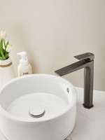 Смеситель для раковины Haiba HB11726-3 оружейная сталь