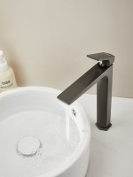 Смеситель для раковины Haiba HB11726-3 оружейная сталь