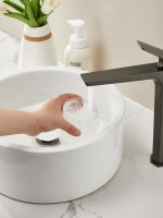 Смеситель для раковины Haiba HB11726-3 оружейная сталь