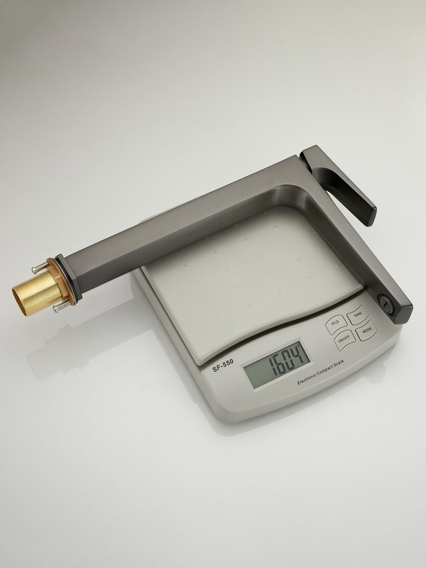 Смеситель для раковины Haiba HB11726-3 оружейная сталь