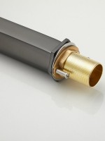 Смеситель для раковины Haiba HB11726-3 оружейная сталь