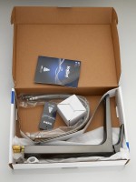 Смеситель для раковины Haiba HB11726-3 оружейная сталь