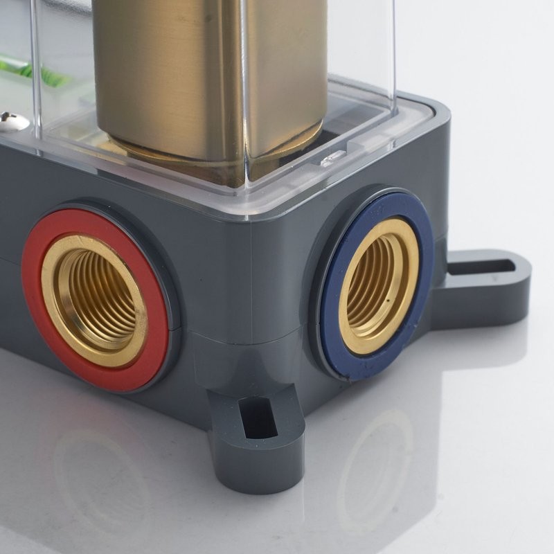 Смеситель для раковины/умывальника встраиваемый Shevanik S9941G, золотой сатин