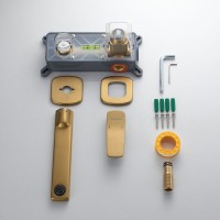 Смеситель для раковины/умывальника встраиваемый Shevanik S9941G, золотой сатин