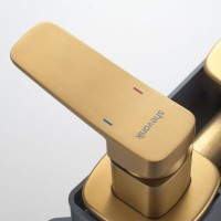 Смеситель для раковины/умывальника встраиваемый Shevanik S9941G, золотой сатин