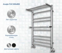 Полотенцесушитель водяной AQUATEK Альфа П10 50x80 хром