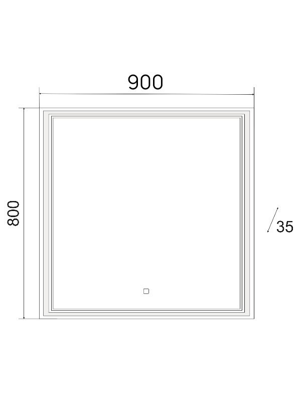 Зеркало Emmy Аврора 90 с подсветкой