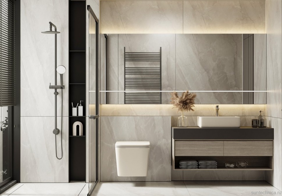 Унитаз подвесной Abber Bequem AC1201MBE безободковый, с микролифтом, матовый светло-бежевый