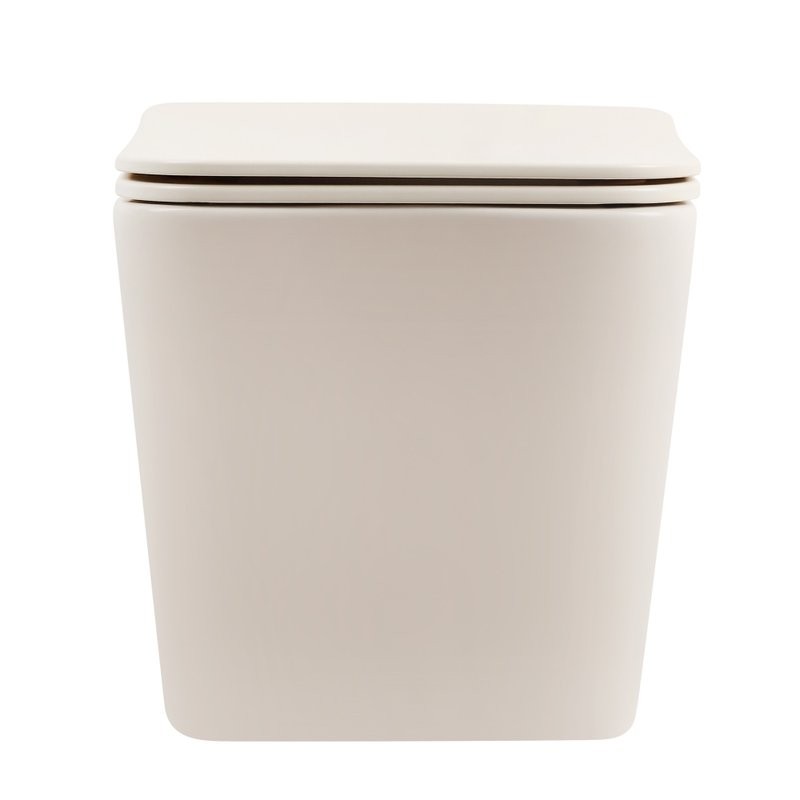 Унитаз подвесной Abber Bequem AC1201MBE безободковый, с микролифтом, матовый светло-бежевый