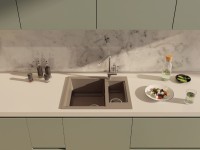 Мойка кухонная Omoikiri Sakaime 60-2-CH шампань